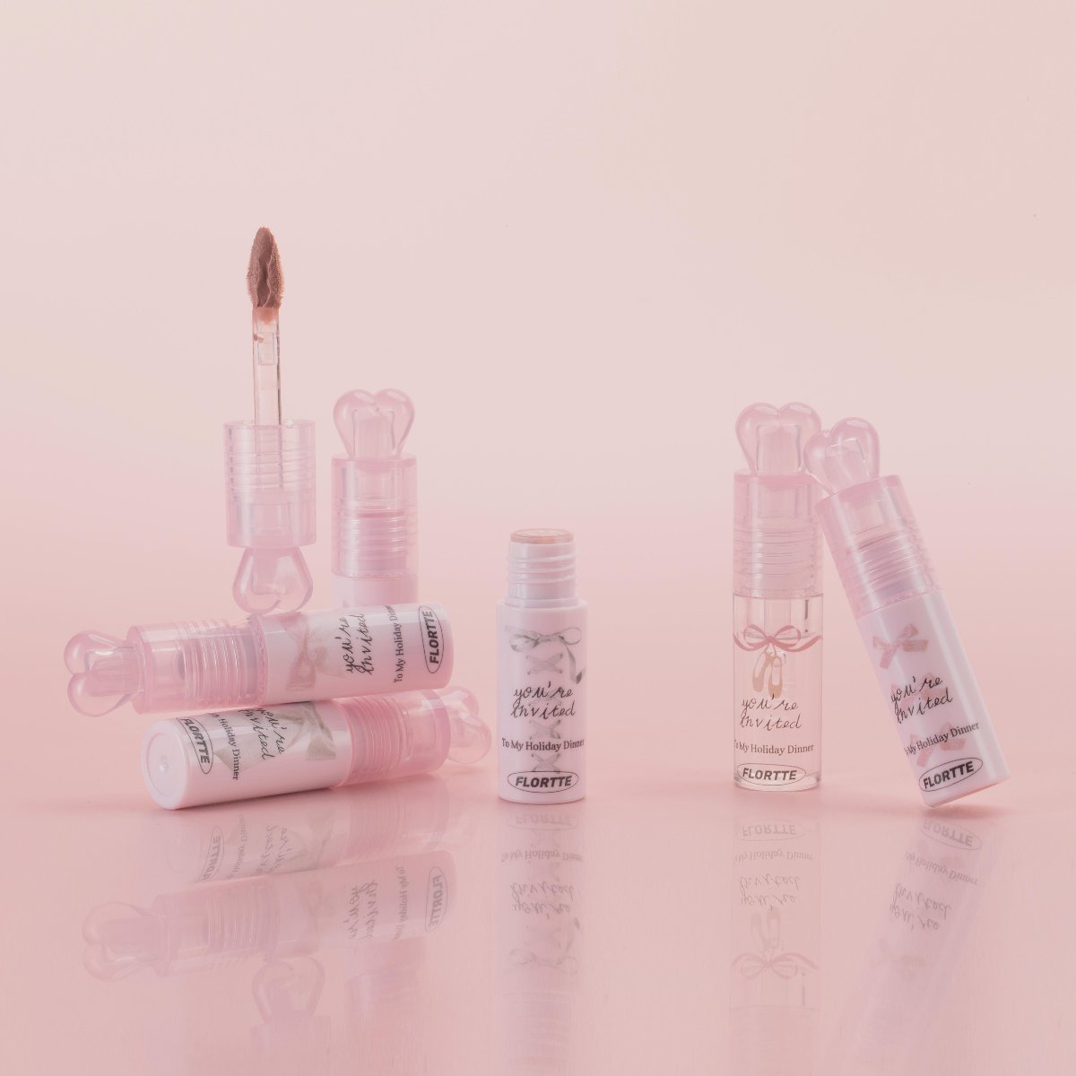 Collection of Small Bowknot Series Film-Forming Lip Cream Gift Set in a gallery layout
